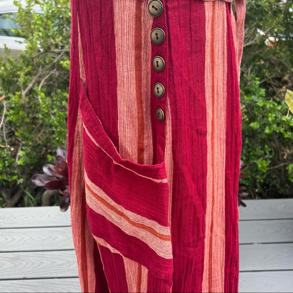 FREE PEOPLE Chante Cotton Crisscross Maxi Dress New With Tags Size Small - Picture 5 of 11